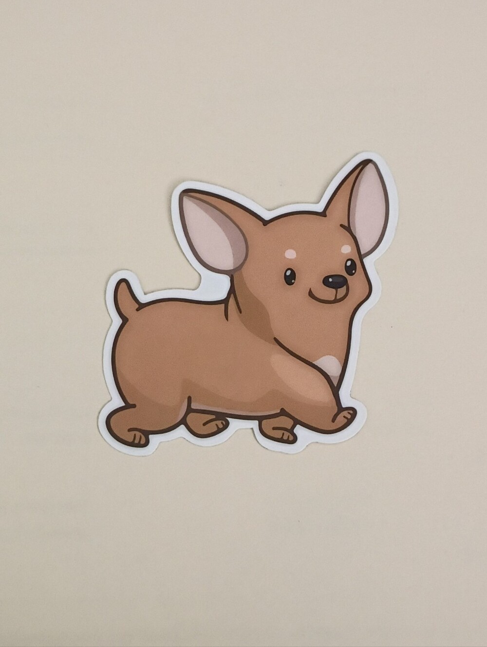 10/$10 Stickers Decal - Chihuahua Puppy Dog Smiling Kawaii Animal Sticker - New